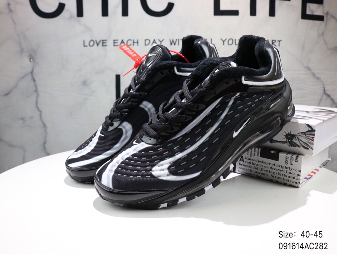 Men Nike Air Max 99 Black White Running Shoes - Click Image to Close